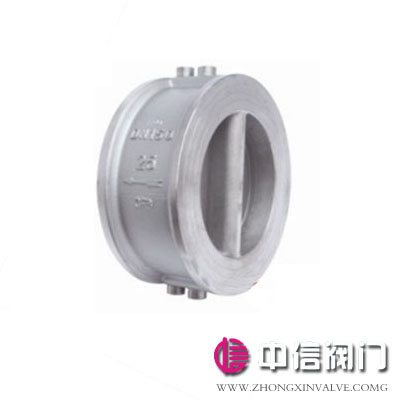 H76双瓣蝶式旋启式对夹止回阀
